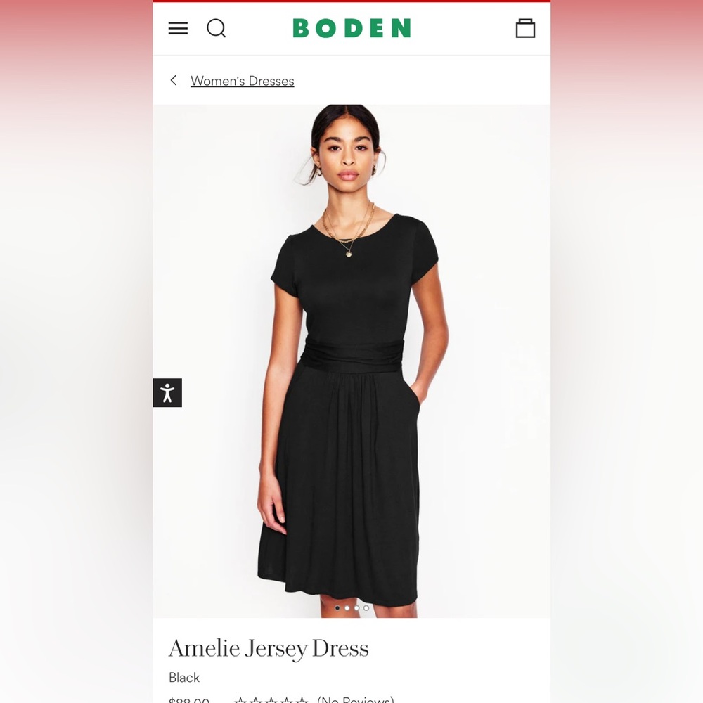 Boden Amelie Jersey Dress- Size US 8/Large